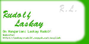 rudolf laskay business card